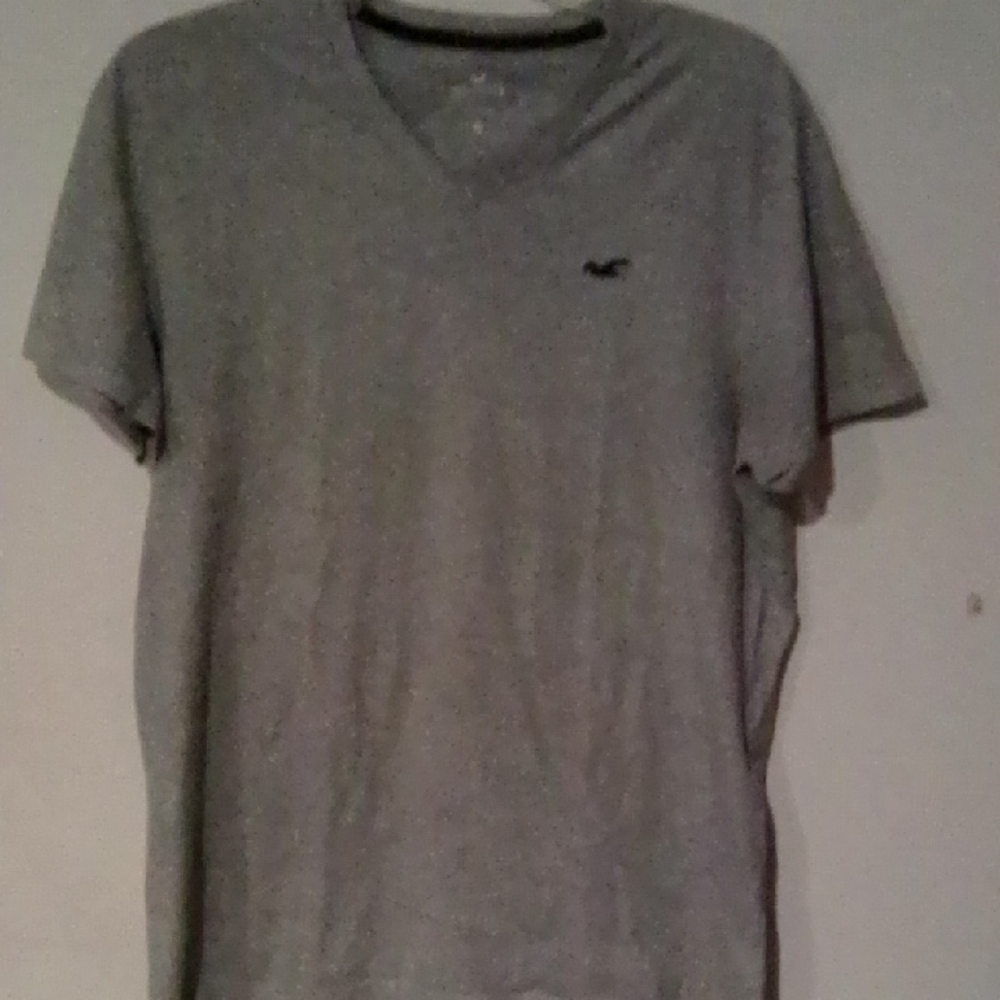 Gray V-Neck T-Shirt